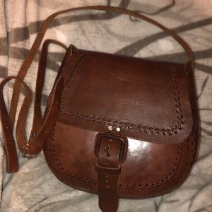 New Brown Medium size leather Satchel